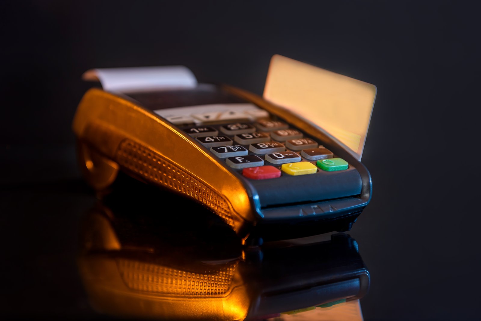 Gold card payment terminal